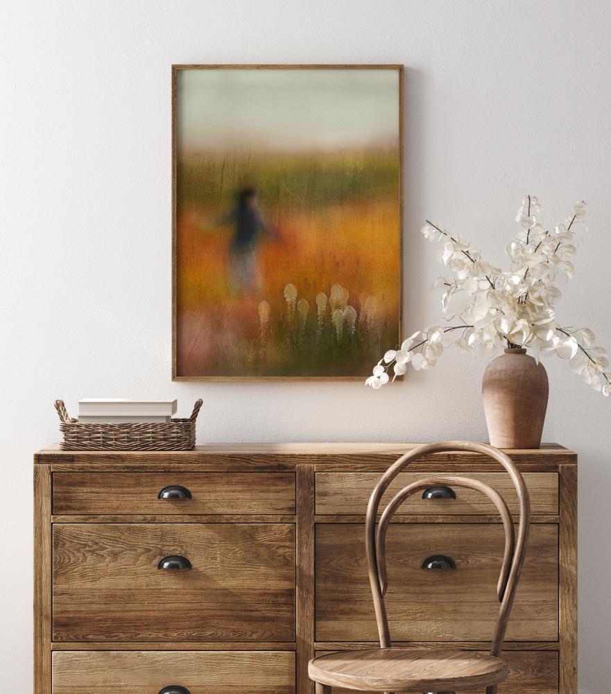 A Girl And Bear Grass Plakat