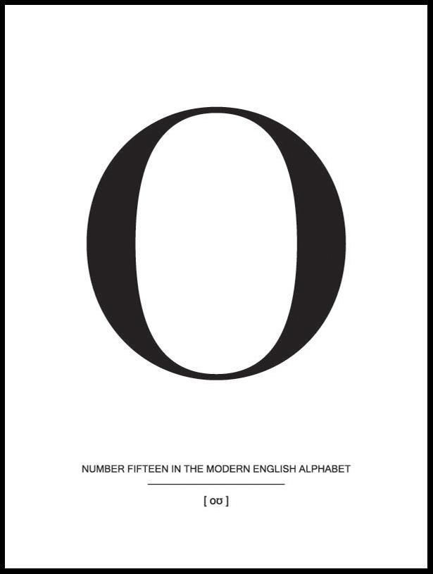 Letter O Plakat