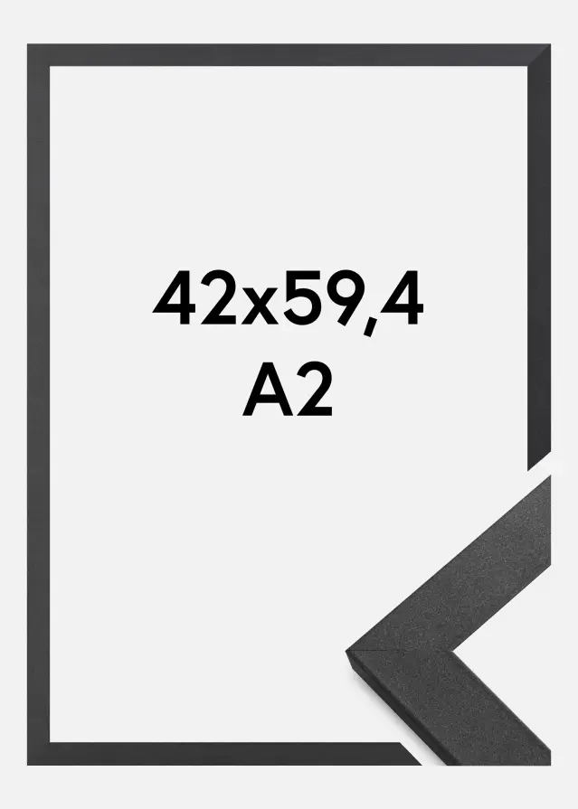 Ramme Graphite Wood Akrylglass 42x59,4 cm (A2)