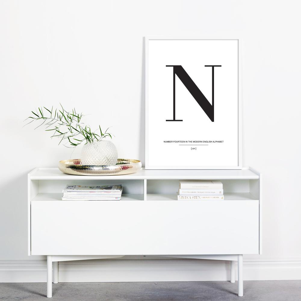 Letter N Plakat