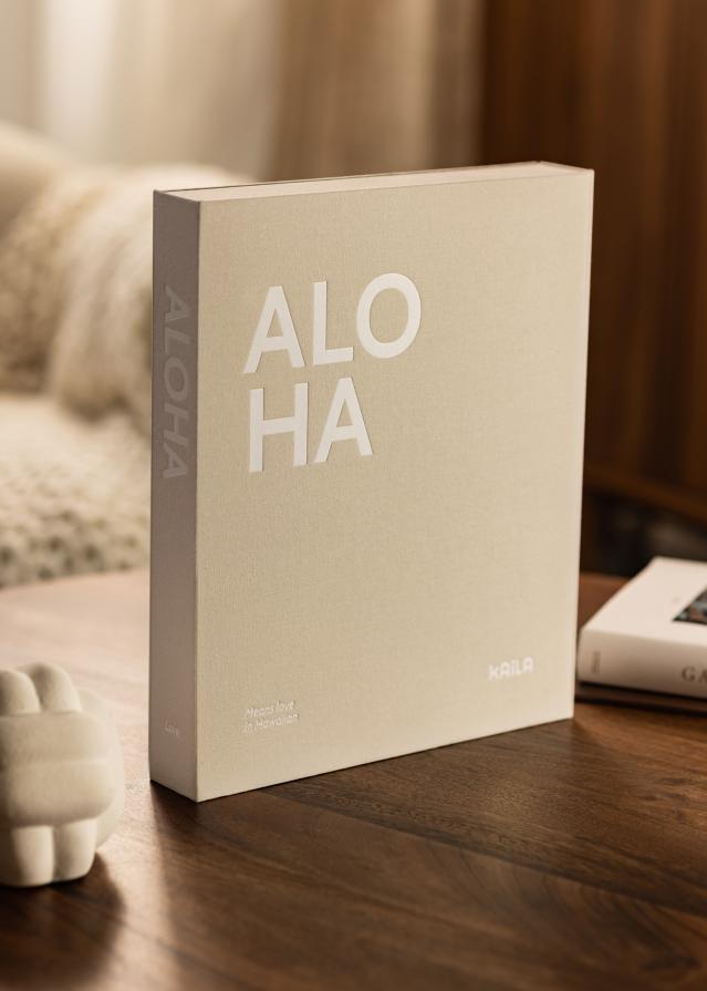 KAILA ALOHA - Coffee Table Photo Album (60 Svarte Sider / 30 Ark)