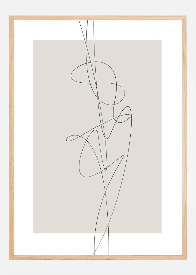 Beige Abstract Plakat