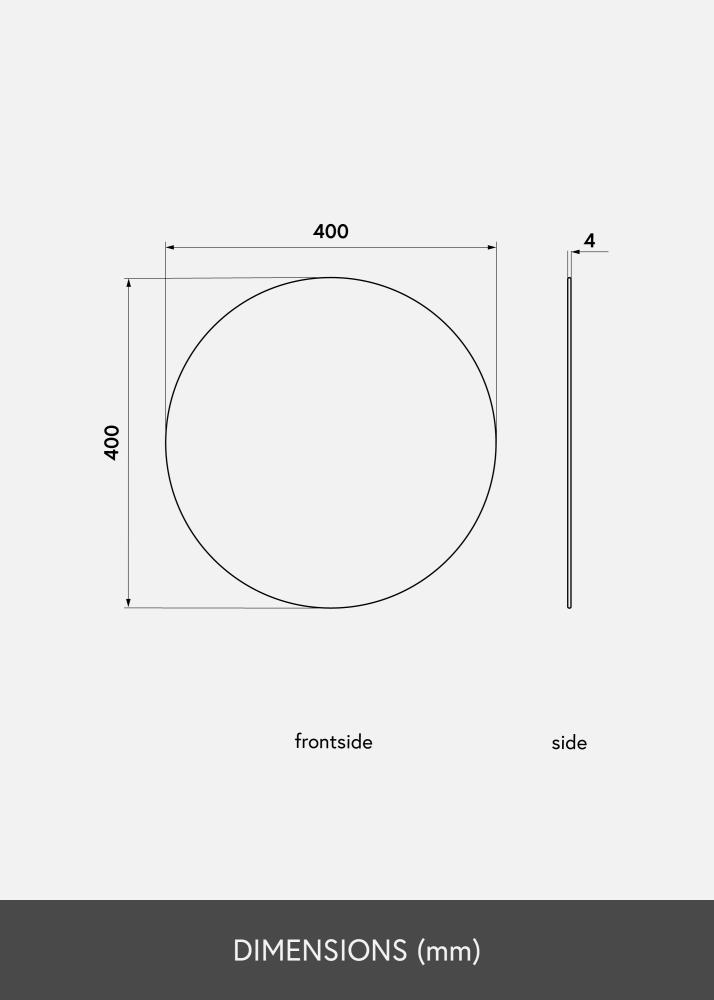 KAILA Rundt Speil 40 cm ø