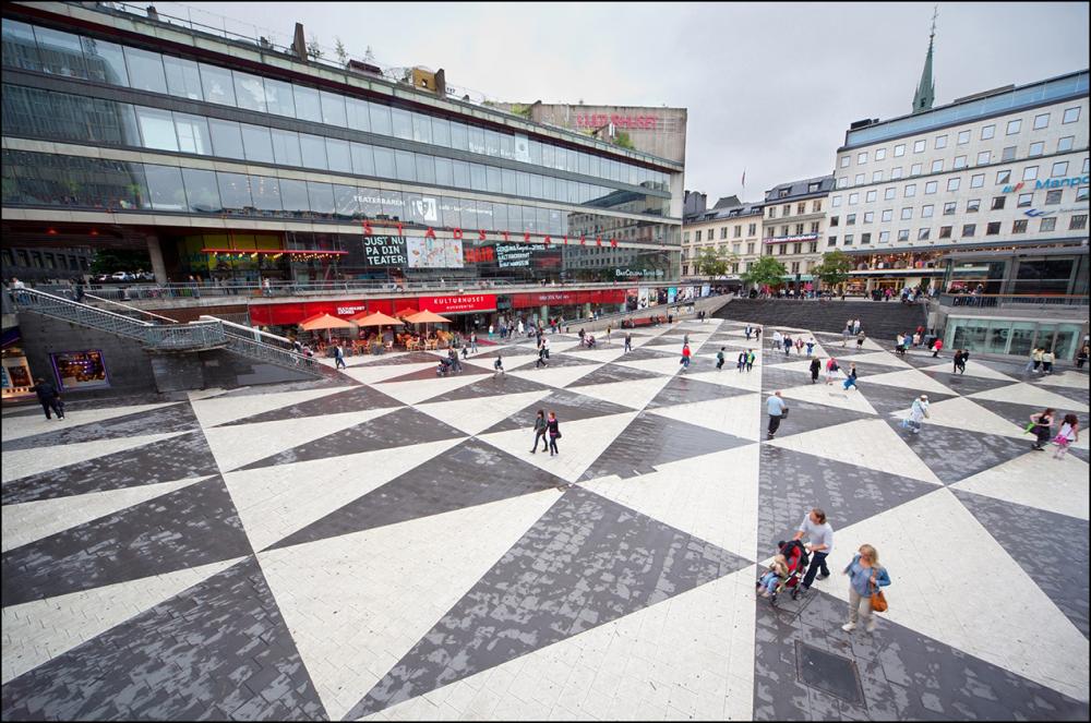 Sergels Torg Stockholm 50x70 cm Plakat