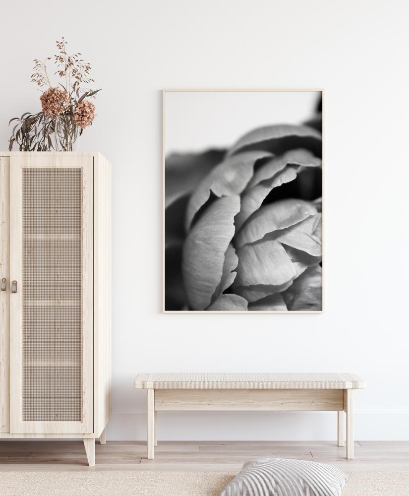 Peony B&W Plakat