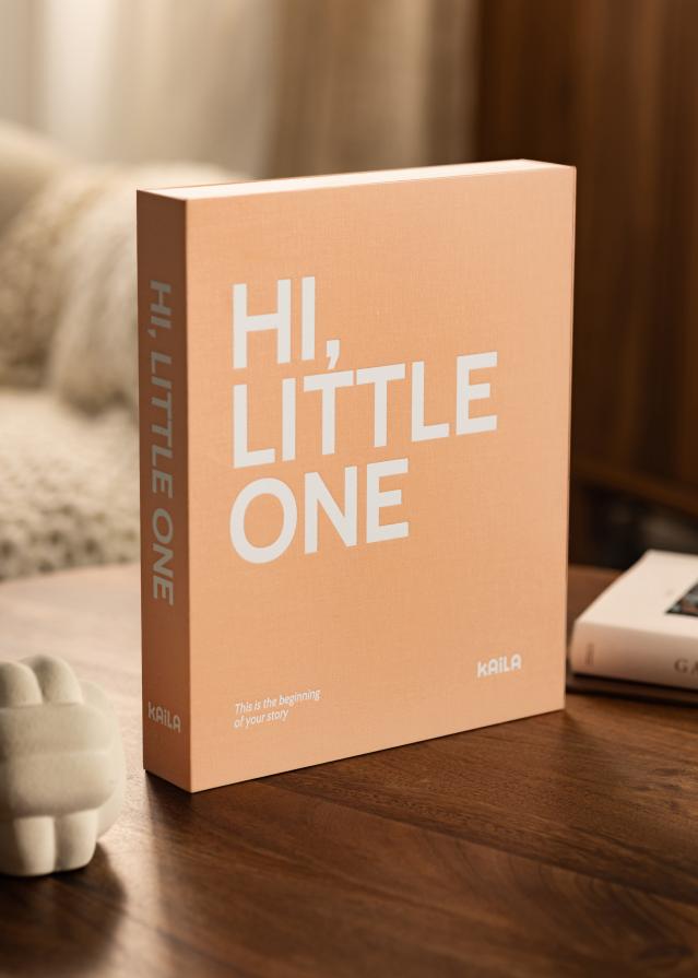 KAILA HI LITTLE ONE Pink - Coffee Table Photo Album (60 Svarte Sider / 30 Ark)