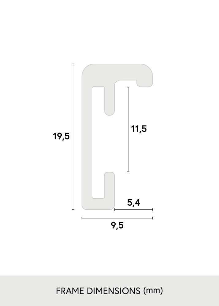 Ramme Nielsen Premium Classic Matt Svart 50x70 cm