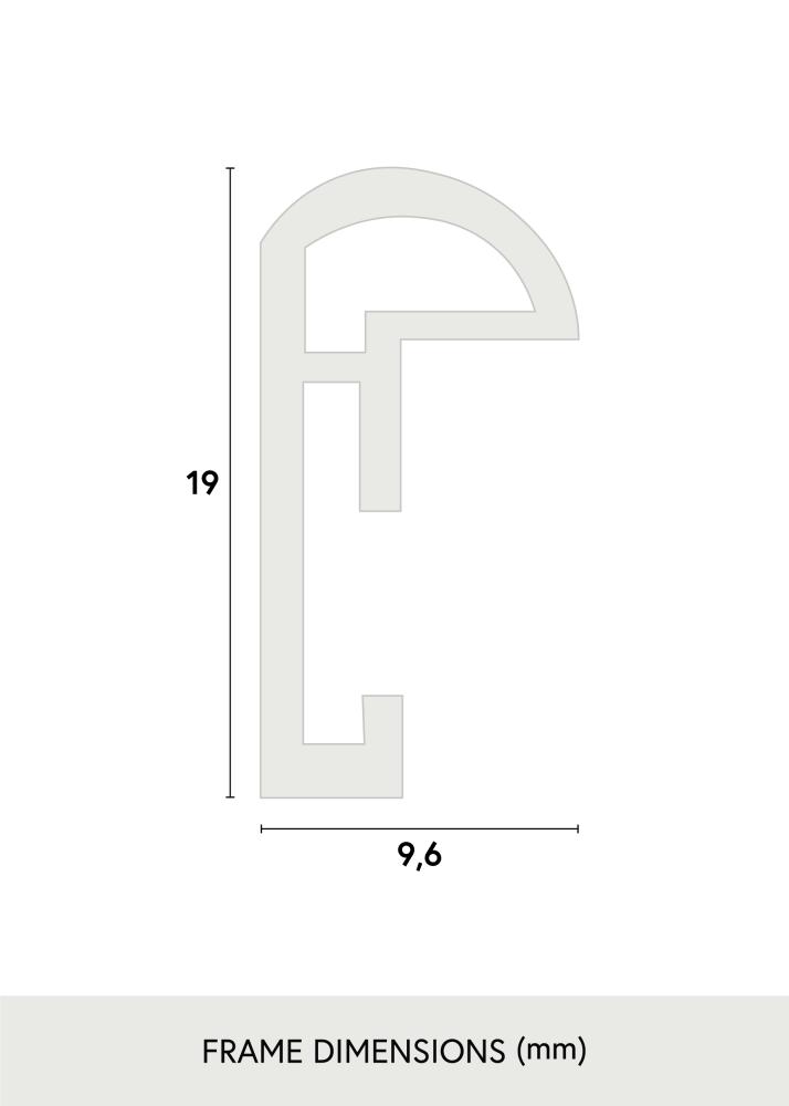 Ramme Galeria Akrylglass Svart 59,4x84 cm (A1)