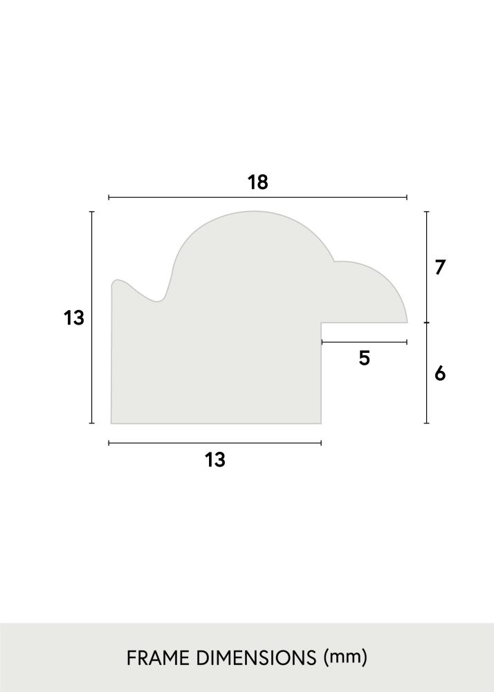 Ramme Line Svart 12x12 cm