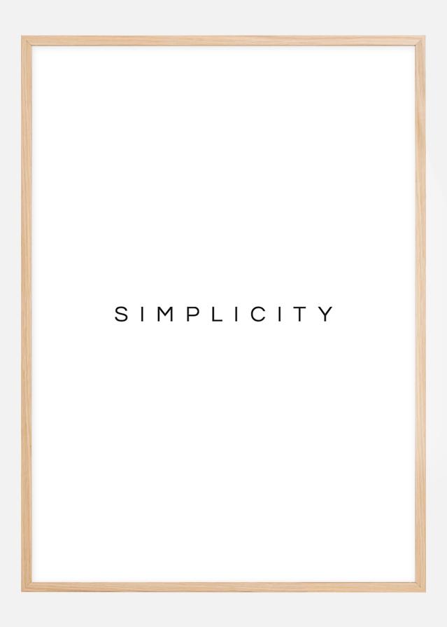 Simplicity Poster Plakat