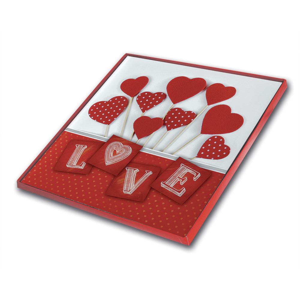 Valentine Album - 32x32 cm (40 Hvite sider / 20 blad)