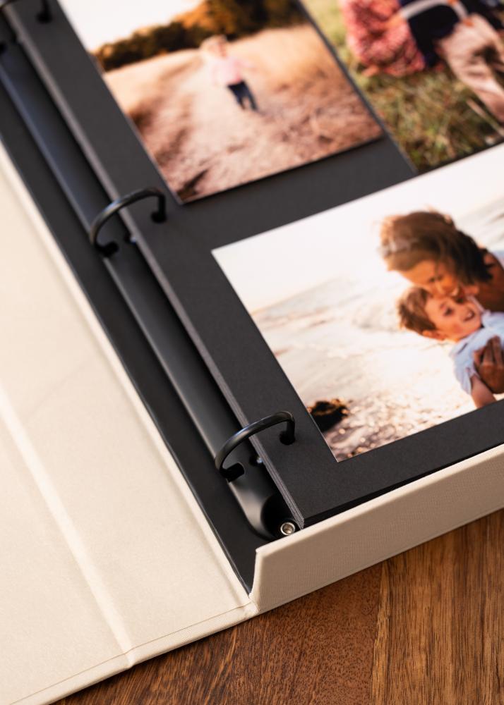 KAILA OUR WEDDING Creme - Coffee Table Photo Album (60 Svarte Sider)