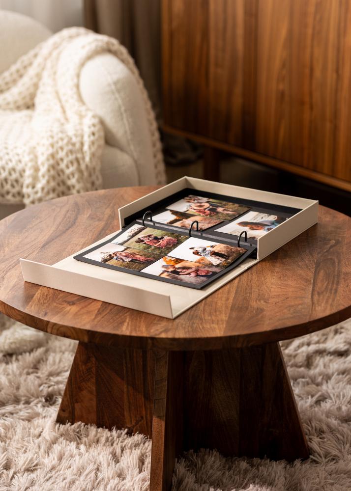 KAILA OUR WEDDING Creme - Coffee Table Photo Album (60 Svarte Sider)