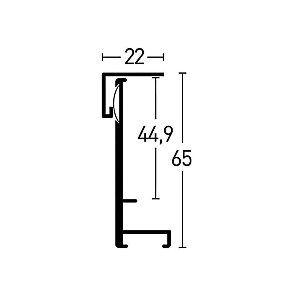 Ramme Nielsen Box EL Svart 70x90 cm