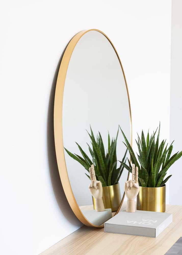 KAILA Round Mirror - Edge Gold 100 cm Ø