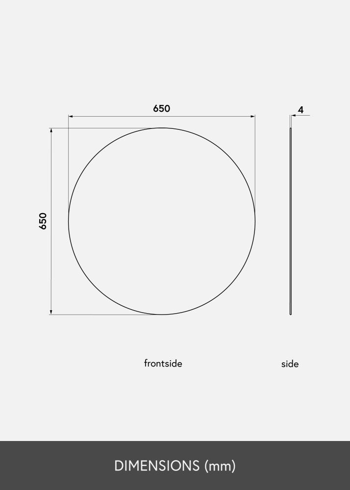 KAILA Rundt Speil 65 cm ø