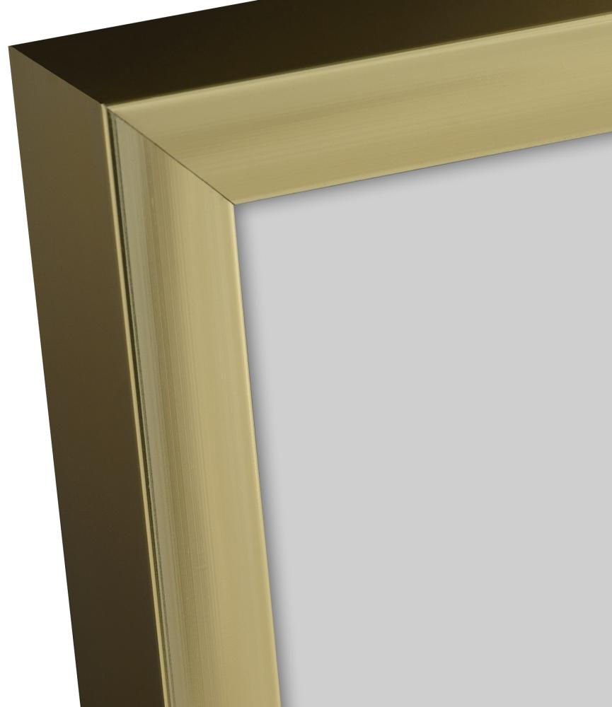 Ramme Poster Frame Aluminum Gold 70x100 cm - Passepartout Svart 24x36 inches