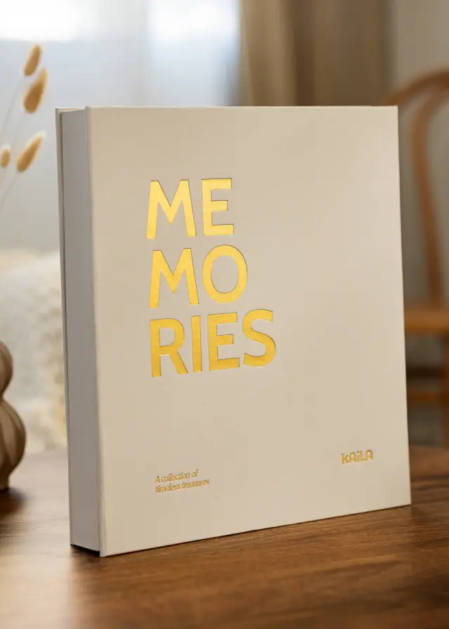 KAILA Fotoalbum Memories Creme - 600 bilder i 11x15 cm