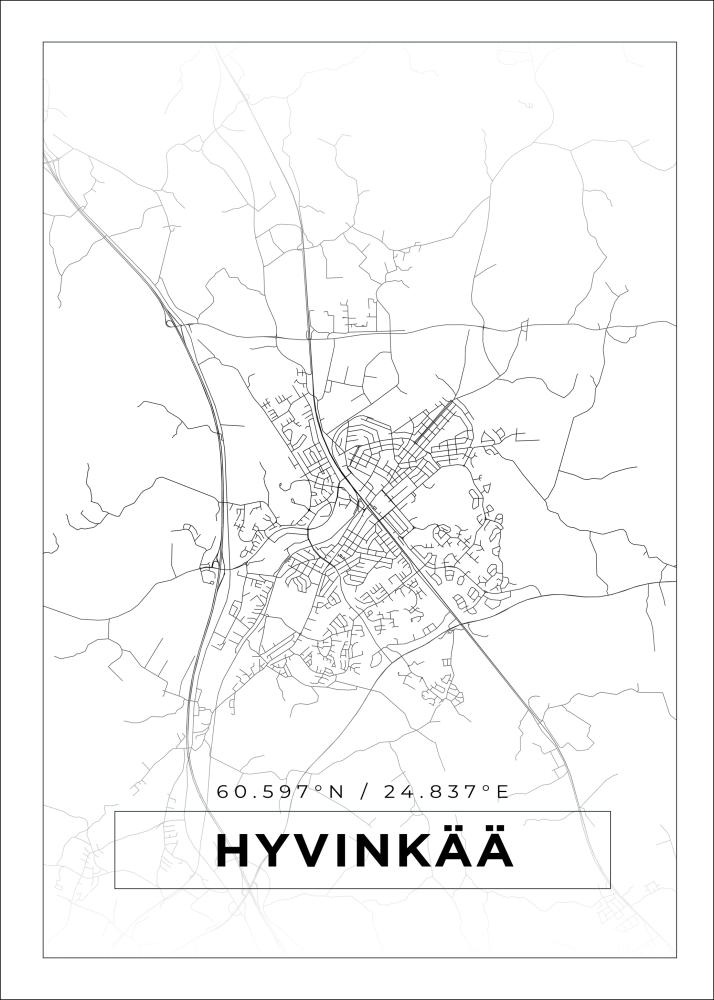 Kart - Hyvinkää - Hvit Plakat