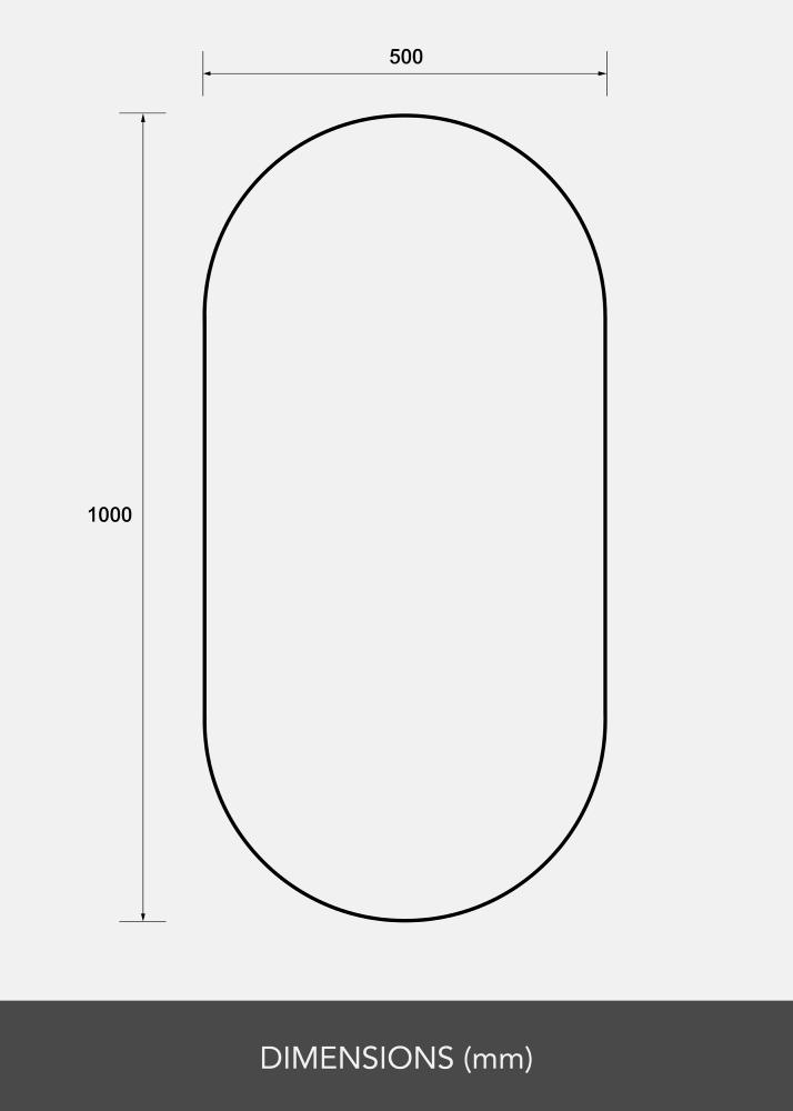 Speil Lozenge 50x100 cm