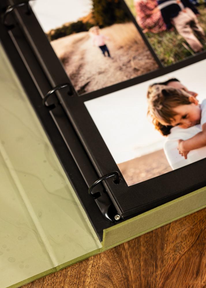 KAILA XOXO Olive - Coffee Table Photo Album (60 Svarte Sider / 30 Ark)