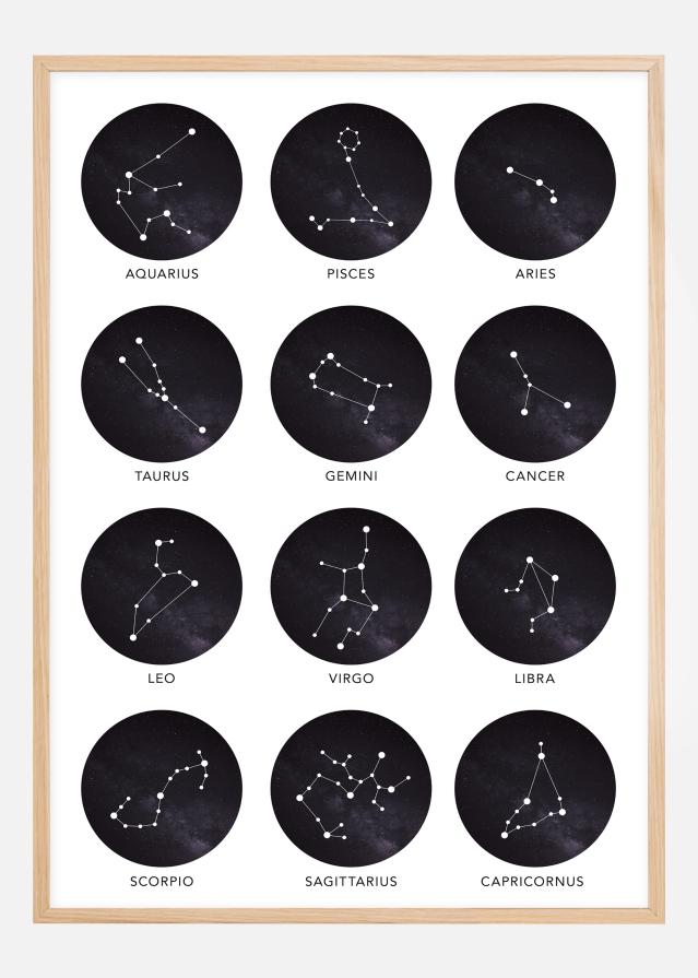 Zodiac Signs Plakat