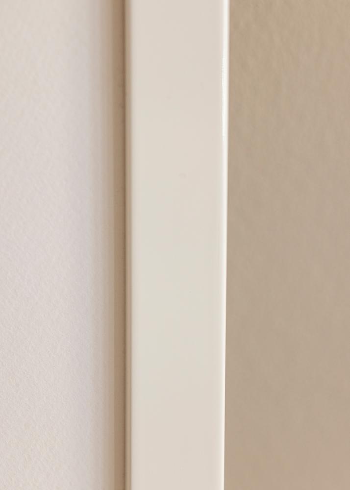 Ramme White Wood Glossy - Valgfri størrelse