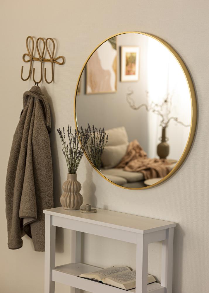 KAILA Round Mirror - Edge Gold 80 cm Ø