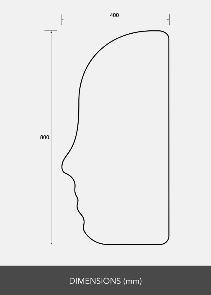 Speil Face 40x80 cm