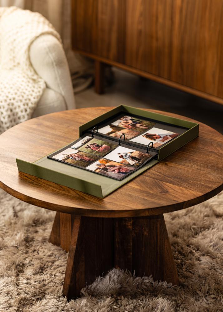 KAILA XOXO Olive - Coffee Table Photo Album (60 Svarte Sider / 30 Ark)