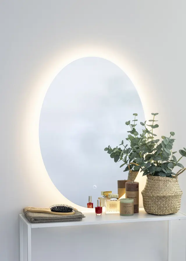 KAILA Speil Oval LED 60x80 cm