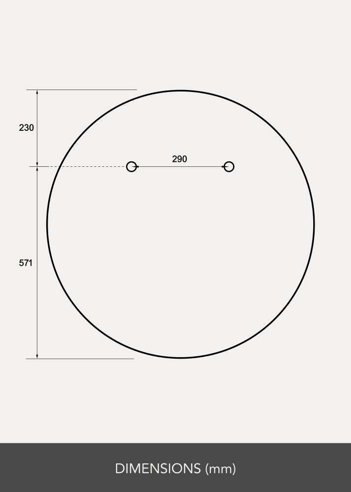 Speil Rund 80 cm Ø - Selected By BGA