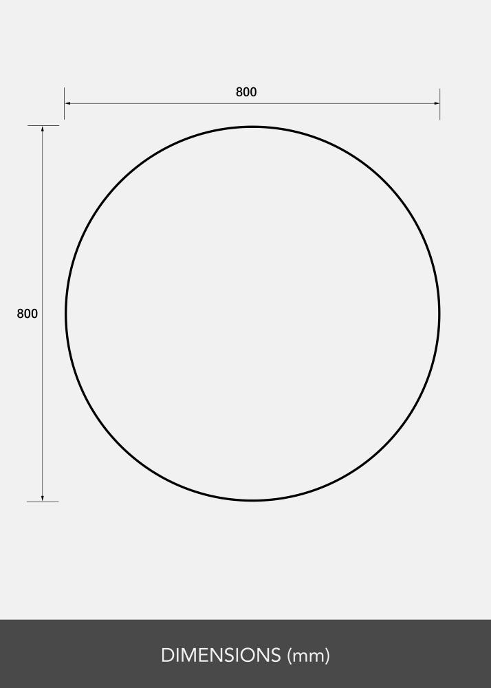 Speil Rund 80 cm Ø - Selected By BGA