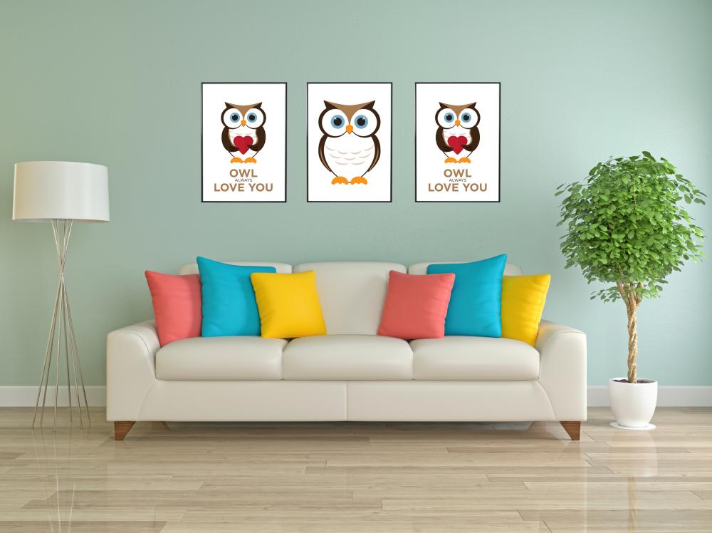 Owl Always Love you - Brun-Svart Plakat