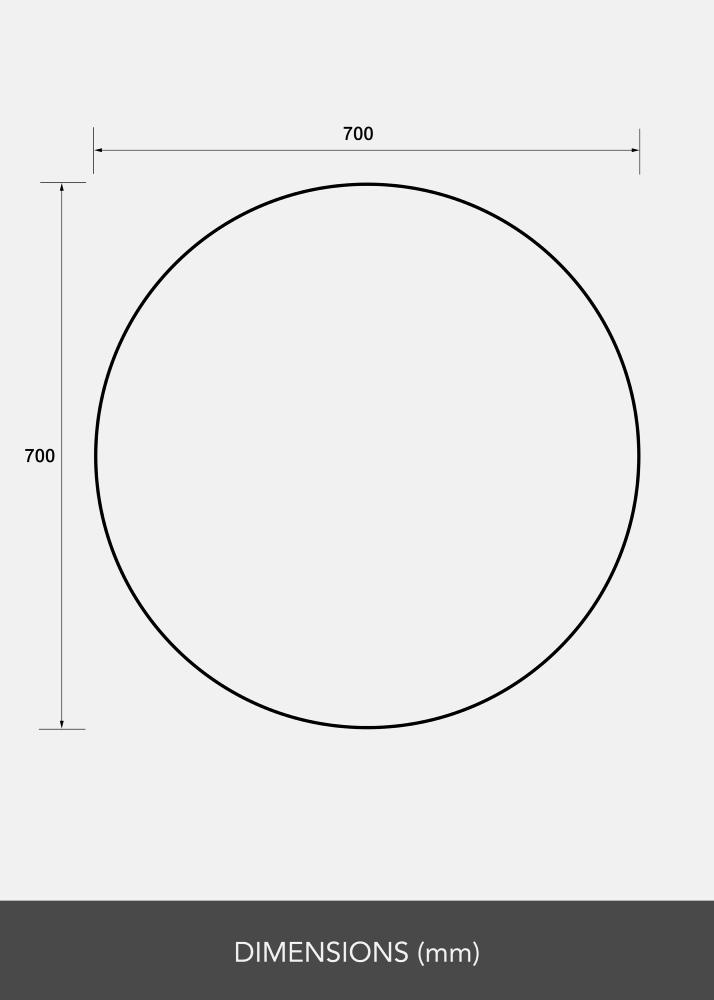 Rundt Speil 70 cm ø