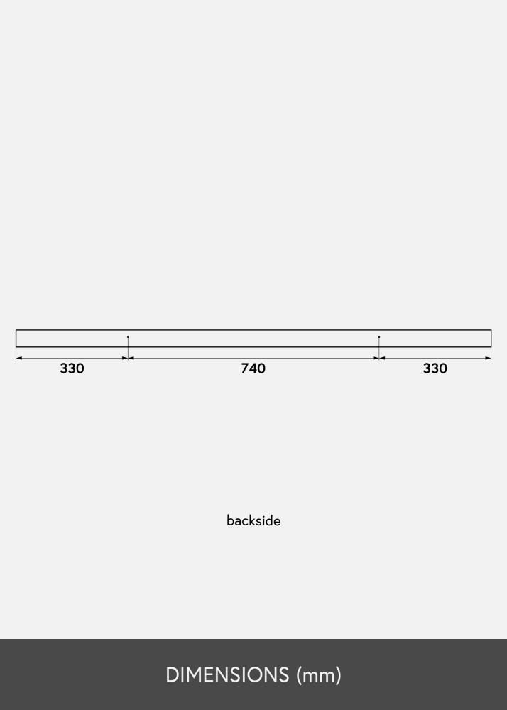 Rammehylle Hvit 140 cm