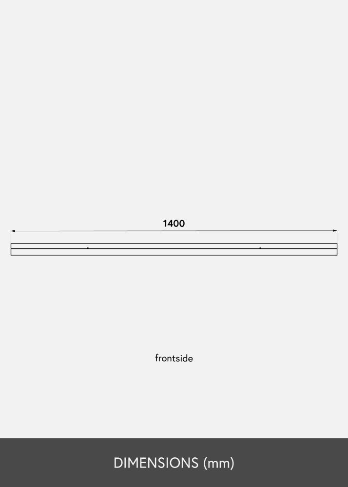 Rammehylle Hvit 140 cm