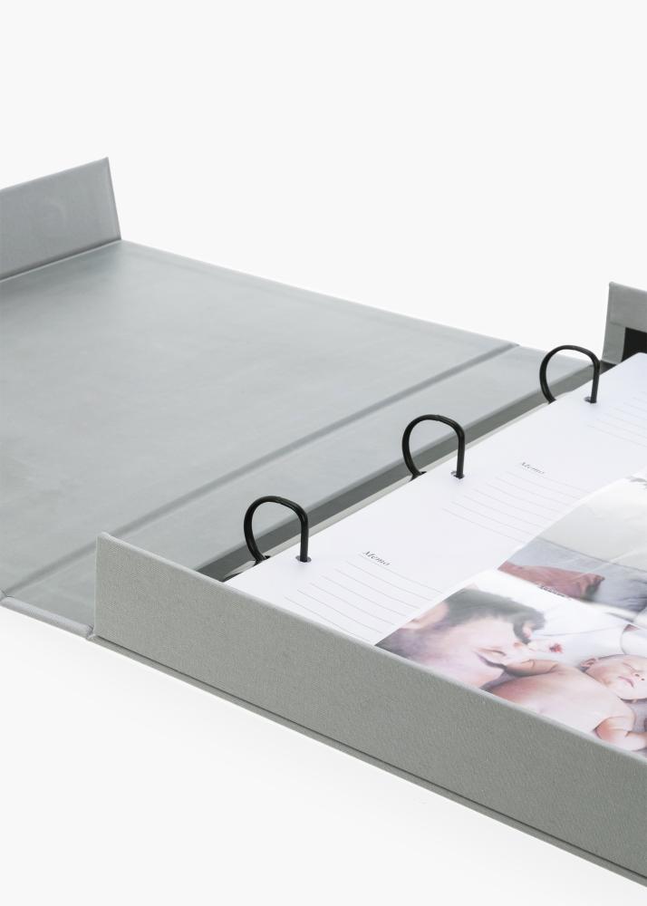 KAILA THROWBACK Grey XL - Coffee Table Photo Album - 60 Bilder i 11x15 cm