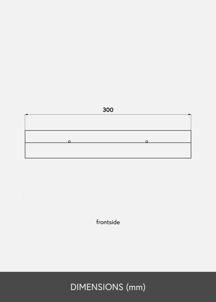 Rammehylle Svart 30 cm