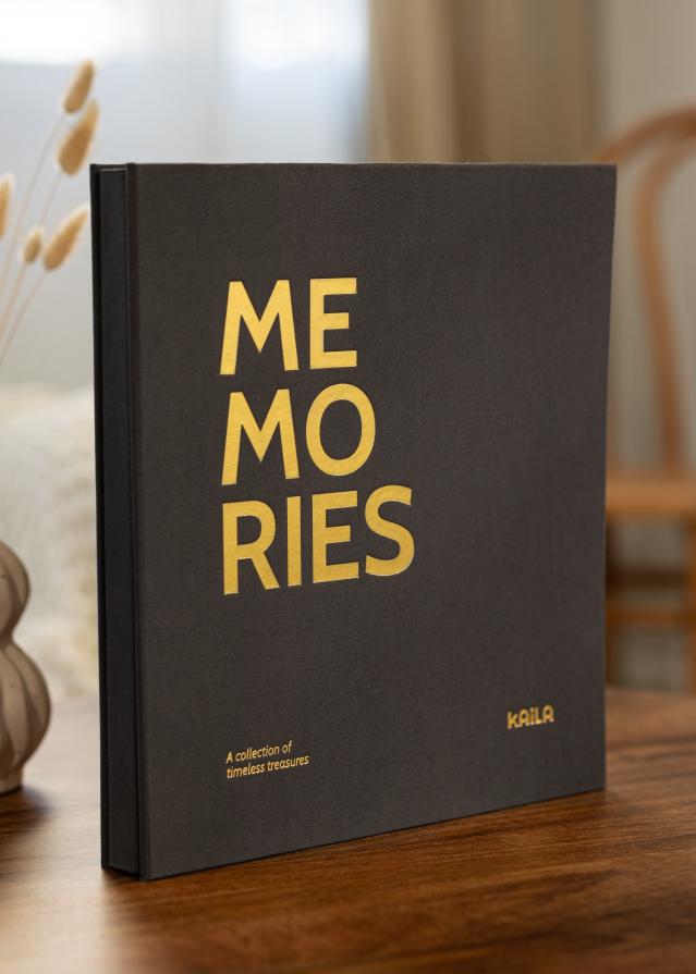 KAILA Fotoalbum Memories Black - 300 Bilder i 10x15 cm