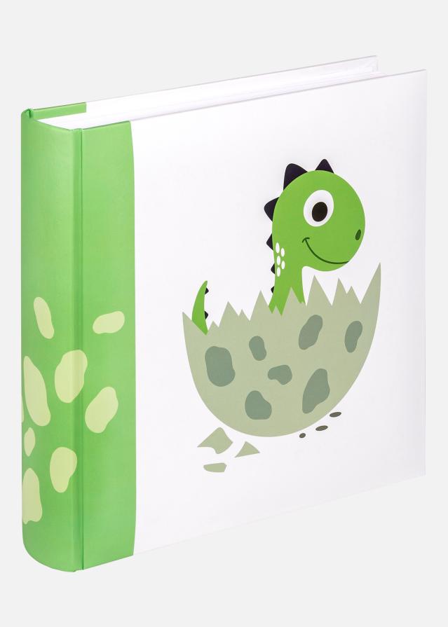 Little Dino Babyalbum Grønn - 22,5x24 cm (80 Hvite sider / 40 ark)