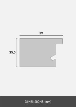 Ramme Juno Akrylglass Svart 30x40 cm