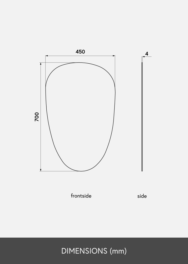 KAILA Speil Shape II 45x70 cm