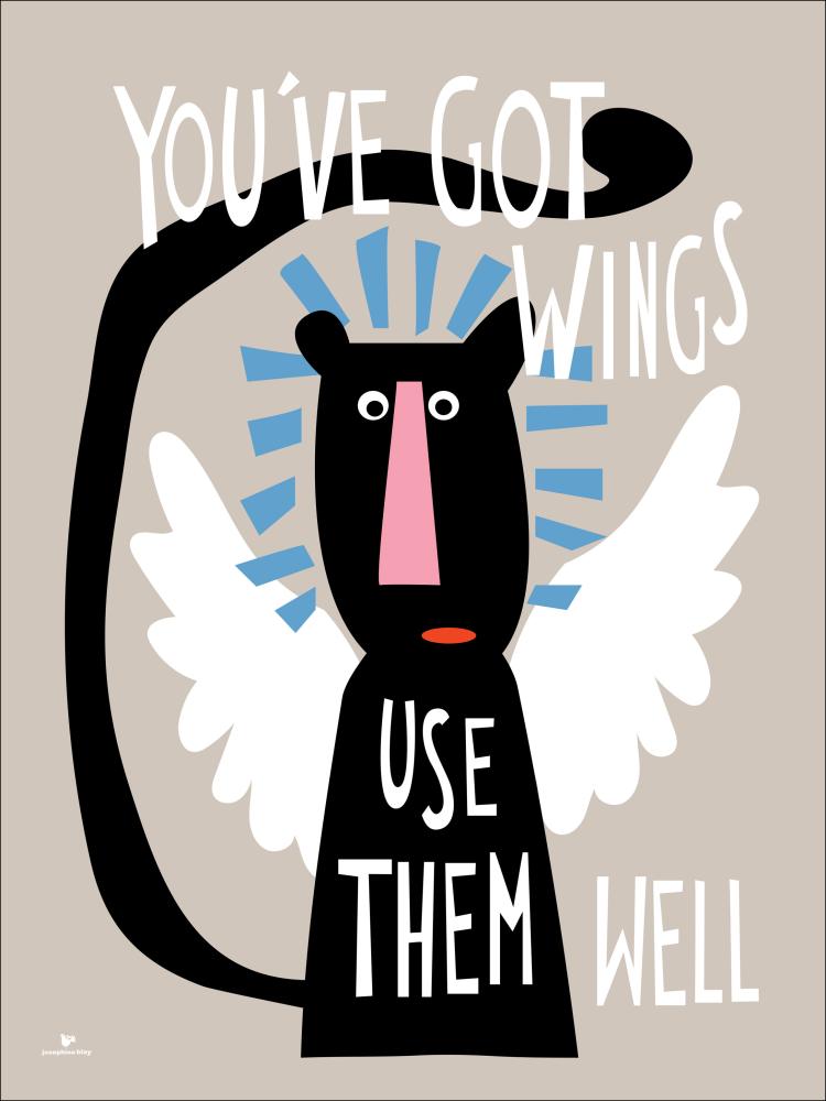 You got Wings - Beige Plakat