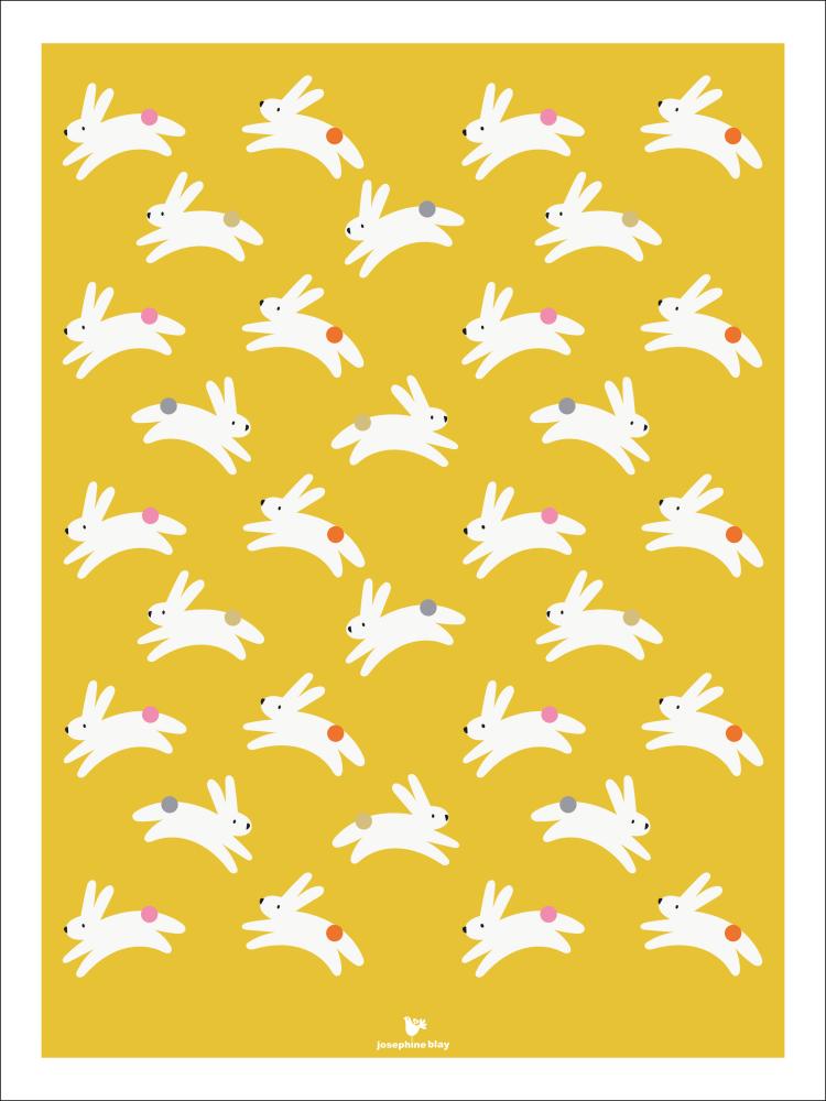 Rabbit - yellow Plakat