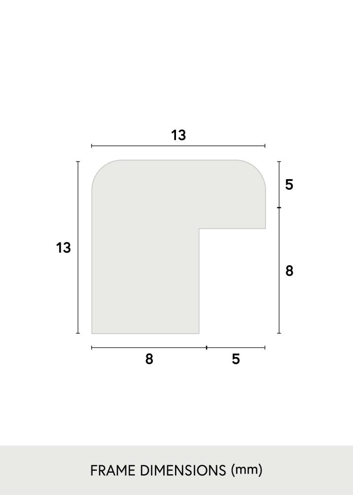 Ramme Kaspar Akrylglass Svart 42x59,4 cm (A2)