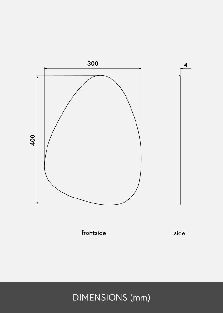 KAILA Speil Shape I 30x40 cm