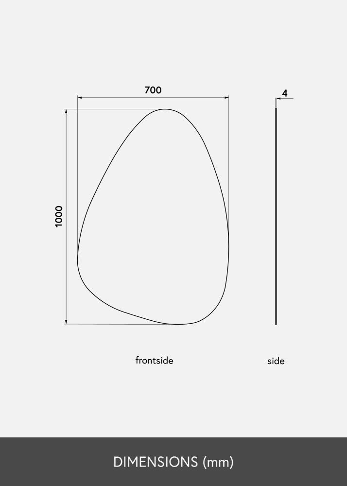 KAILA Speil Shape I 70x100 cm