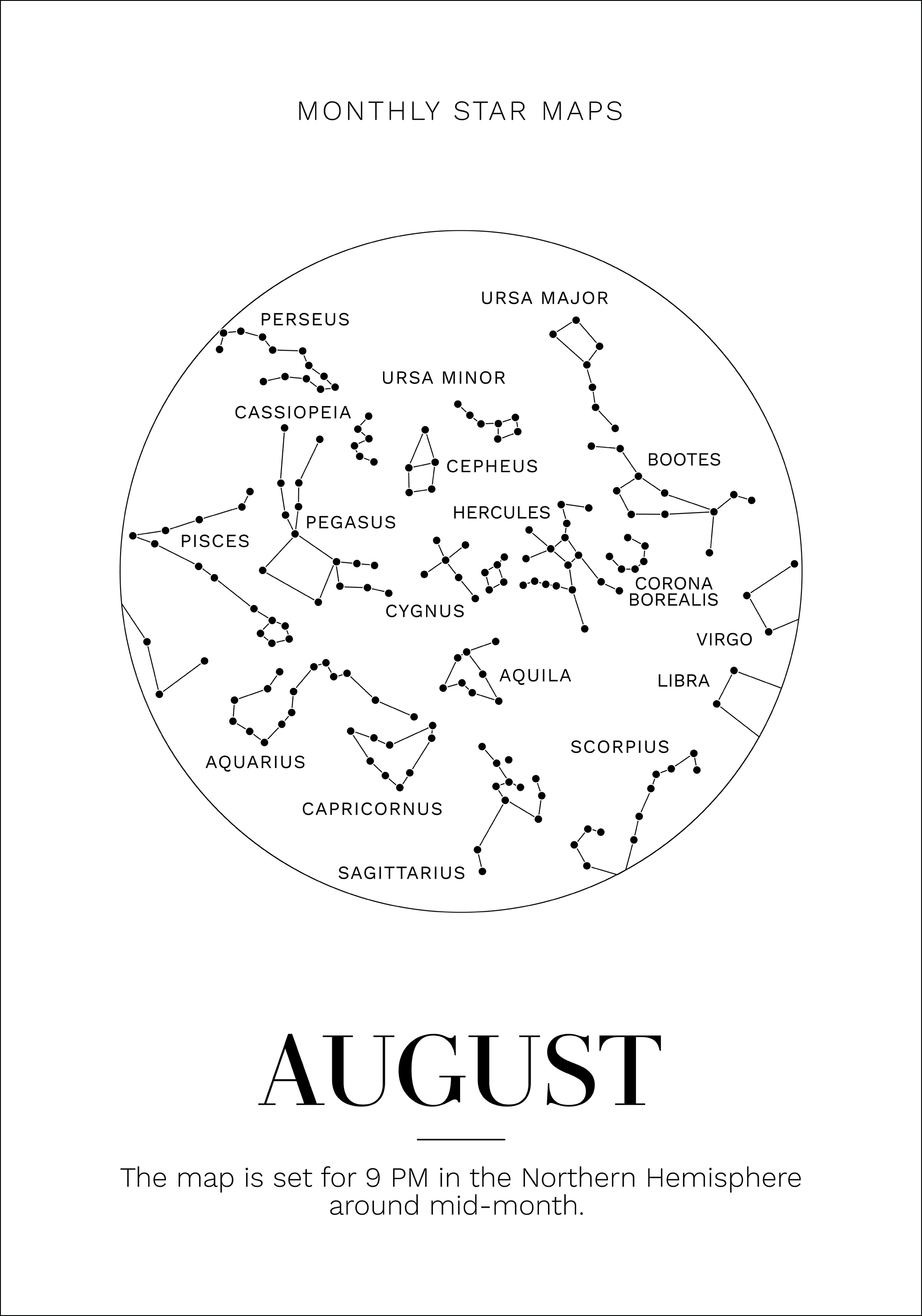 Monthly star August Plakat BGA Fotobutikk